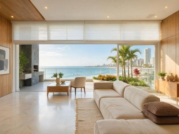 Apartamento à beira-mar em Boa Viagem com 3 suítes