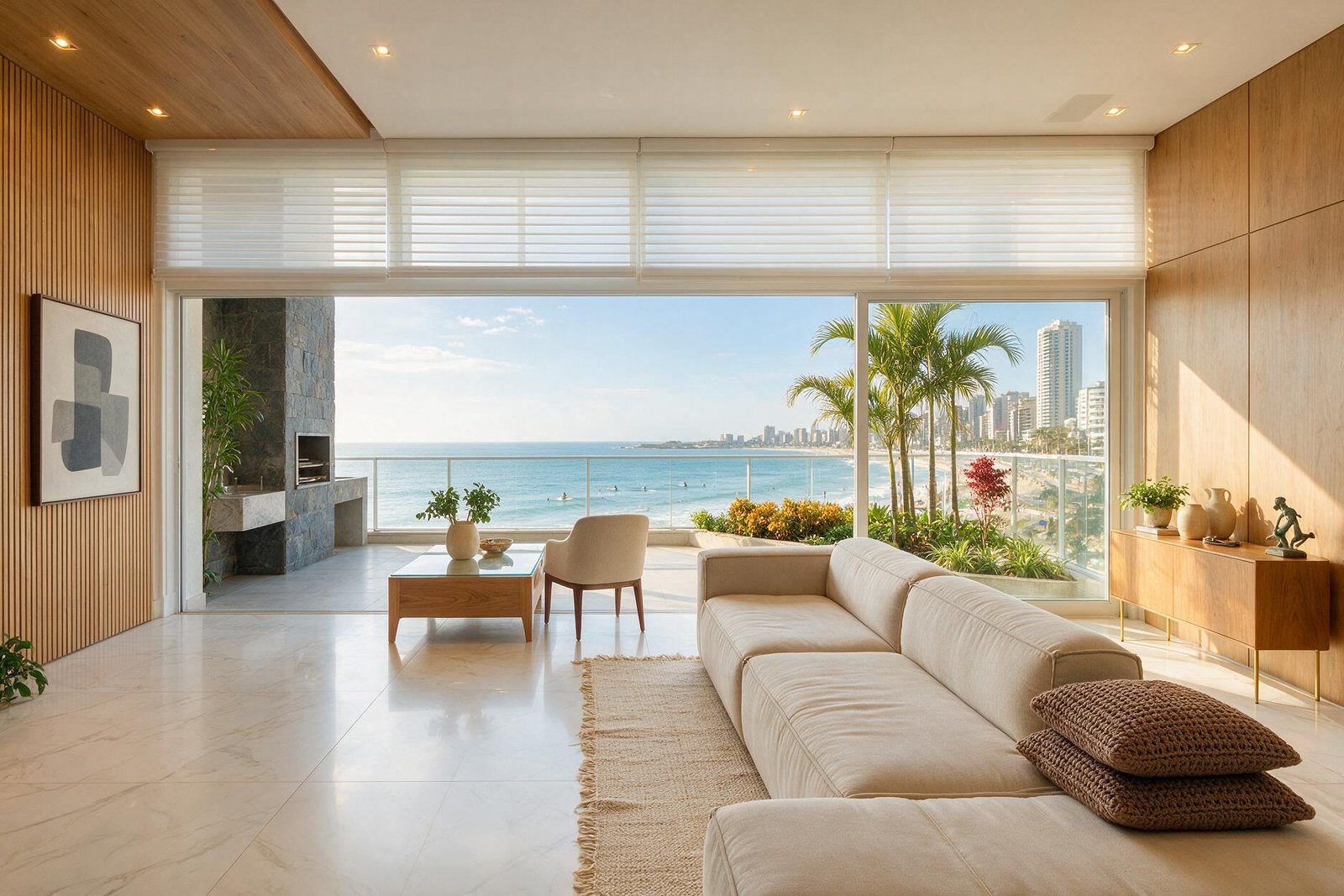 Apartamento à beira-mar em Boa Viagem com 3 suítes