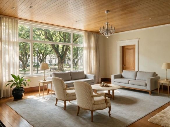 Apartamento em Casa Forte de frente para a praça