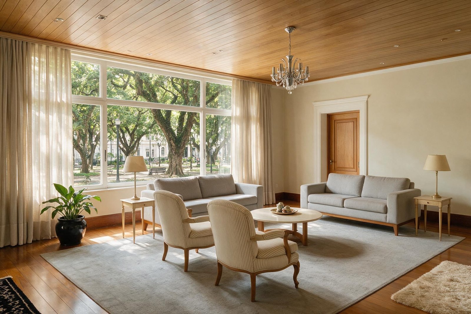 Apartamento em Casa Forte de frente para a praça