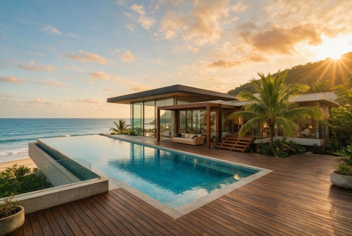 Casa de alto padrão em Serrambi com vista para o mar