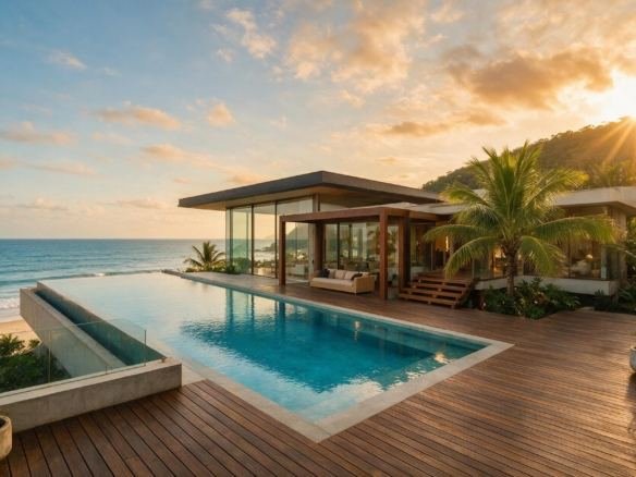 Casa de alto padrão em Serrambi com vista para o mar