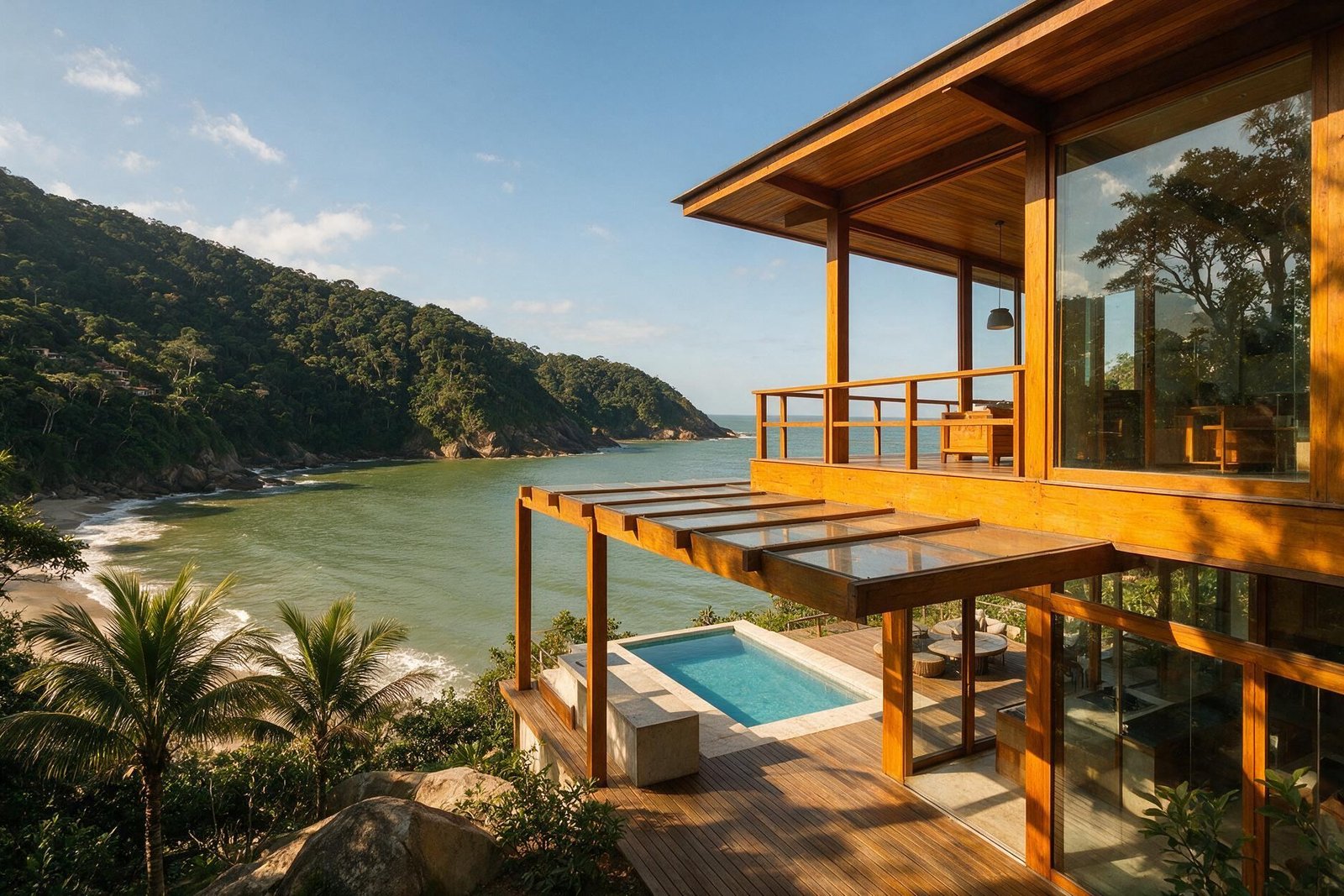 Casa em Calhetas com vista para a enseada Casa em Calhetas com vista para a enseada