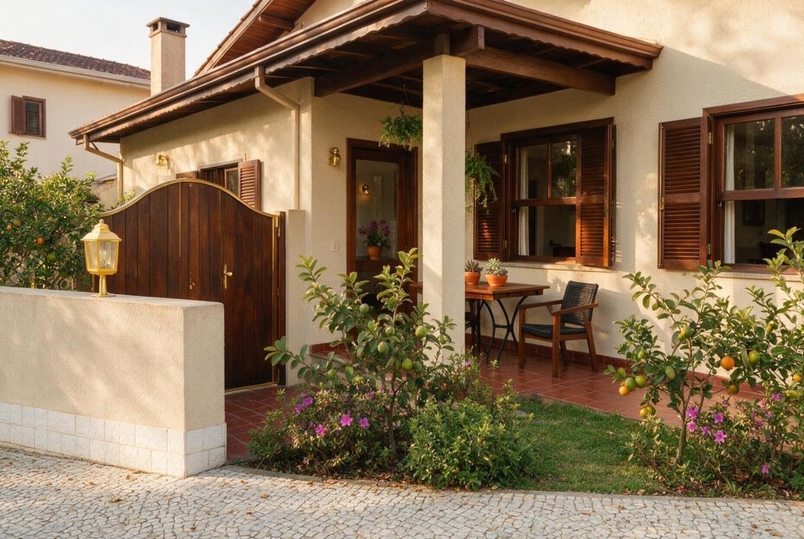 Casa em Parnamirim em rua arborizada