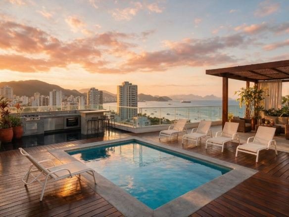 Cobertura em Boa Viagem com vista panorâmica