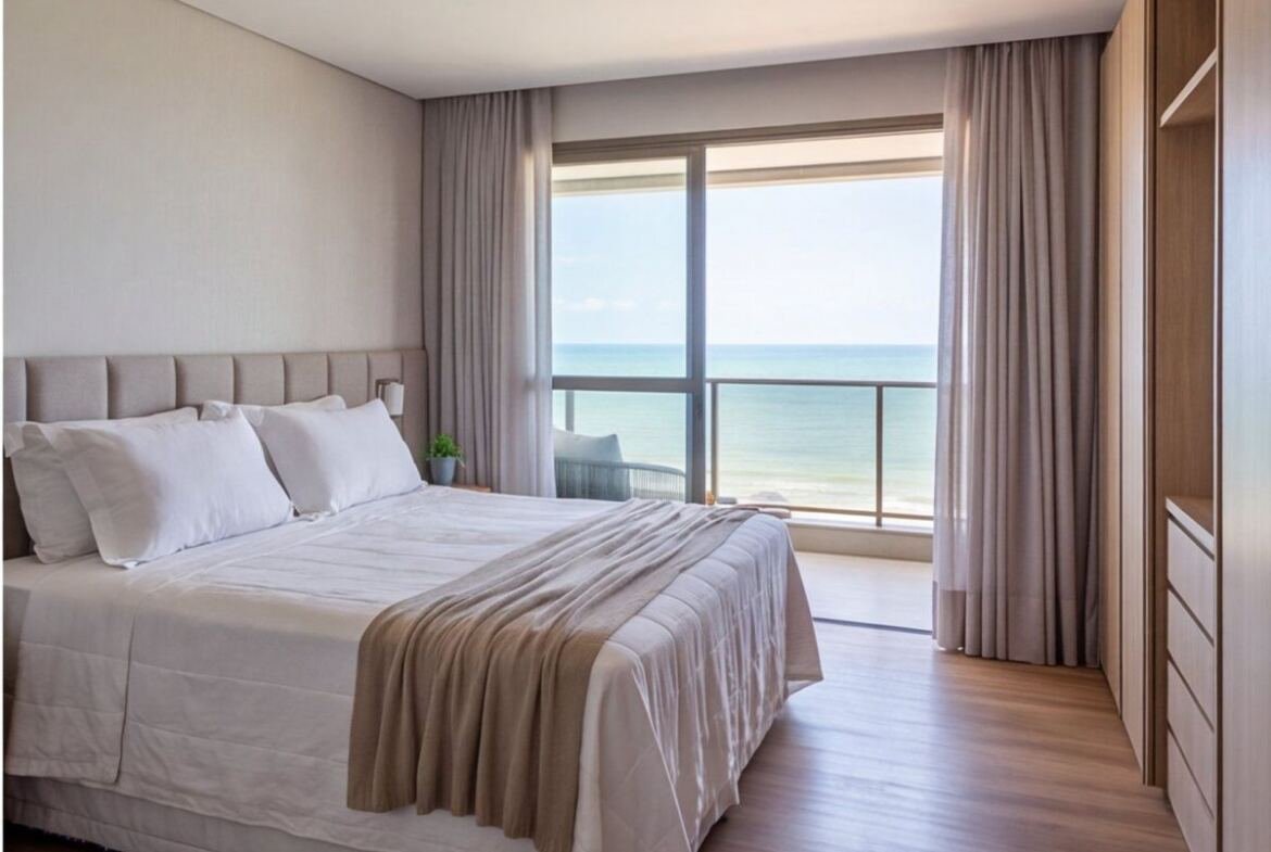 Apartamento à beira-mar em Boa Viagem com 3 suítes — quarto
