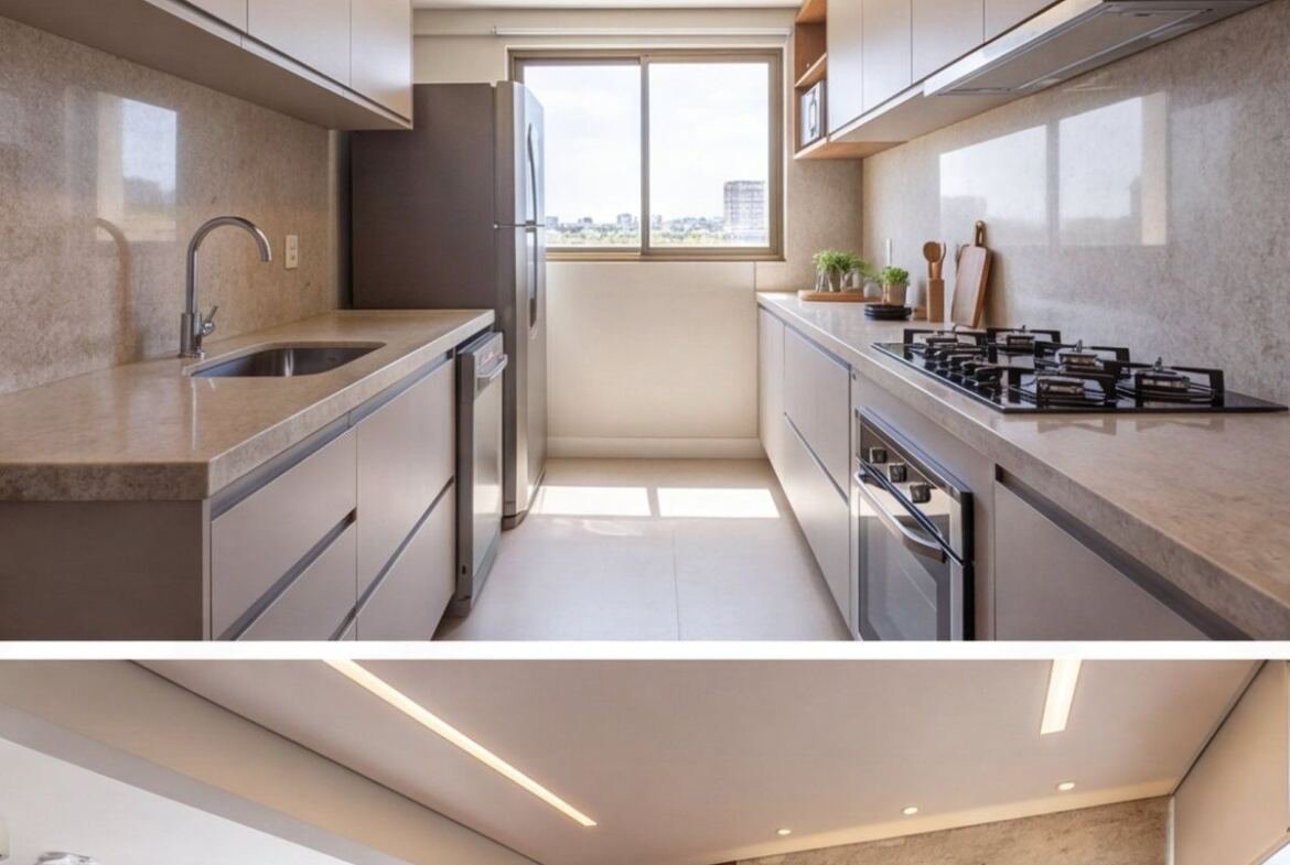 Apartamento na Boa Vista próximo ao Recife Antigo — cozinha