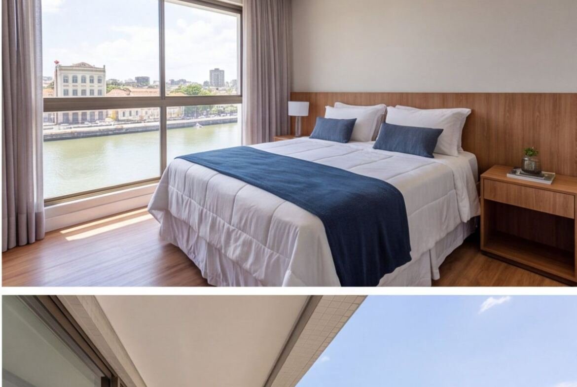 Apartamento na Boa Vista próximo ao Recife Antigo — quarto