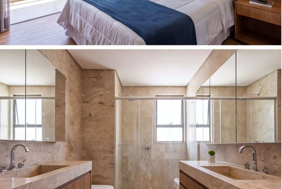 Apartamento na Boa Vista próximo ao Recife Antigo — banheiro