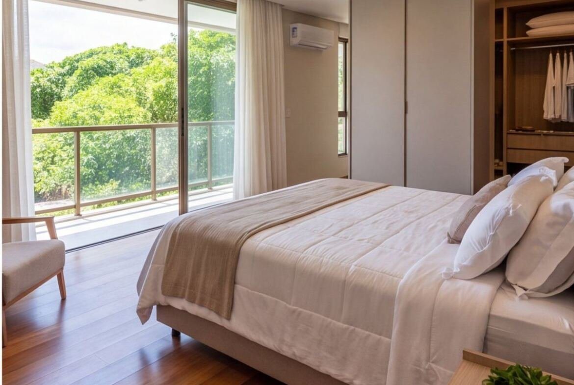 Casa em condomínio fechado em Três Carneiros — quarto