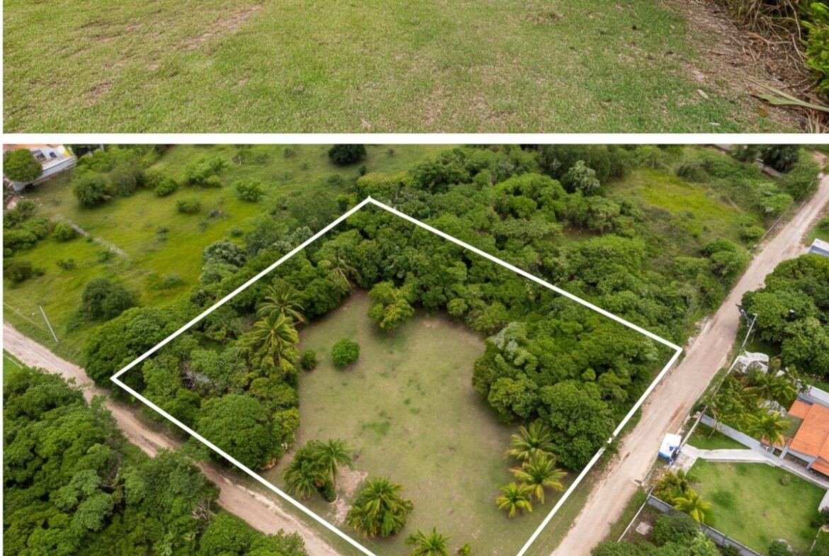 Terreno com projeto aprovado em Três Carneiros — fachada