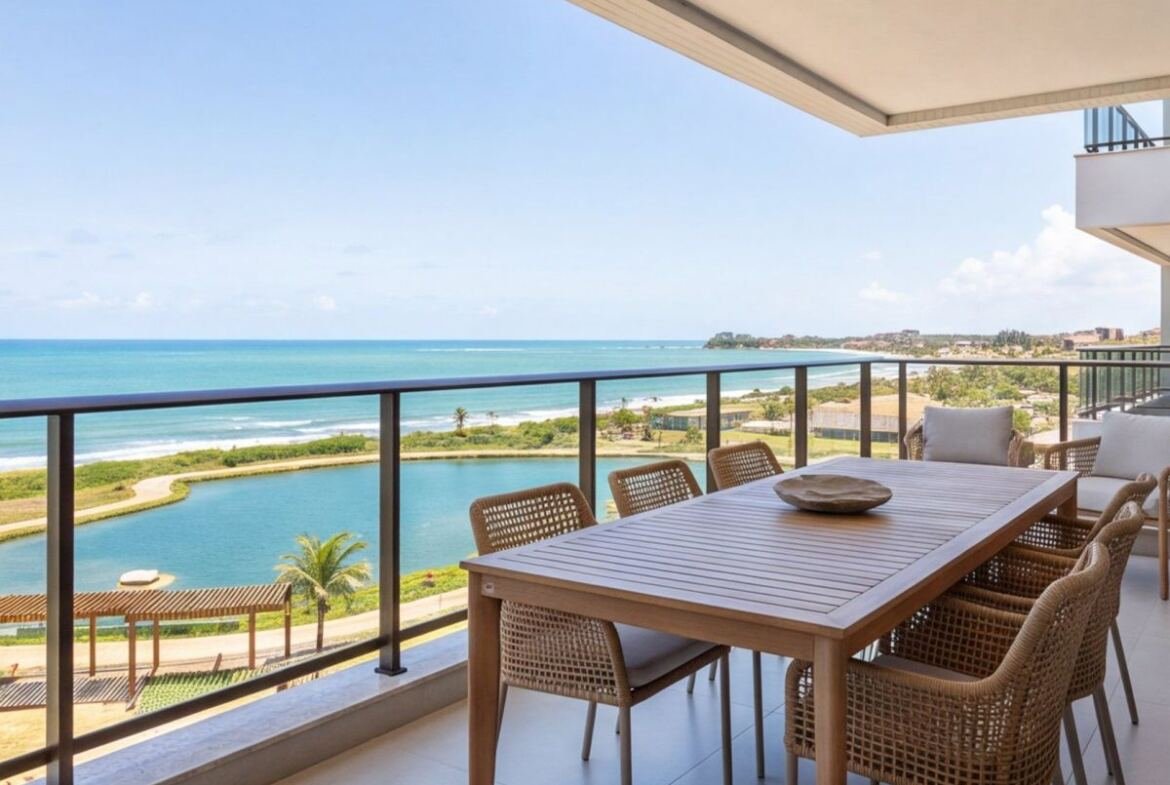 Apartamento pé na areia em Muro Alto com vista para o mar — area-externa