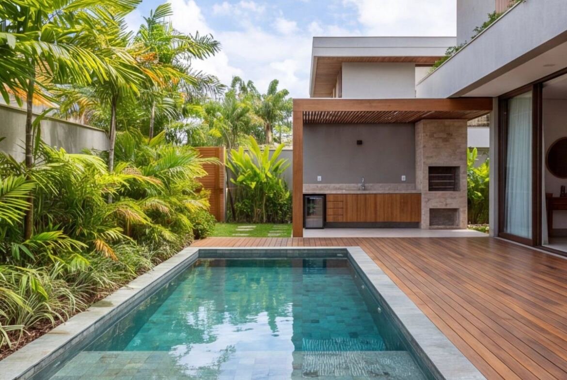 Casa em condomínio de Muro Alto com piscina privativa — area-externa