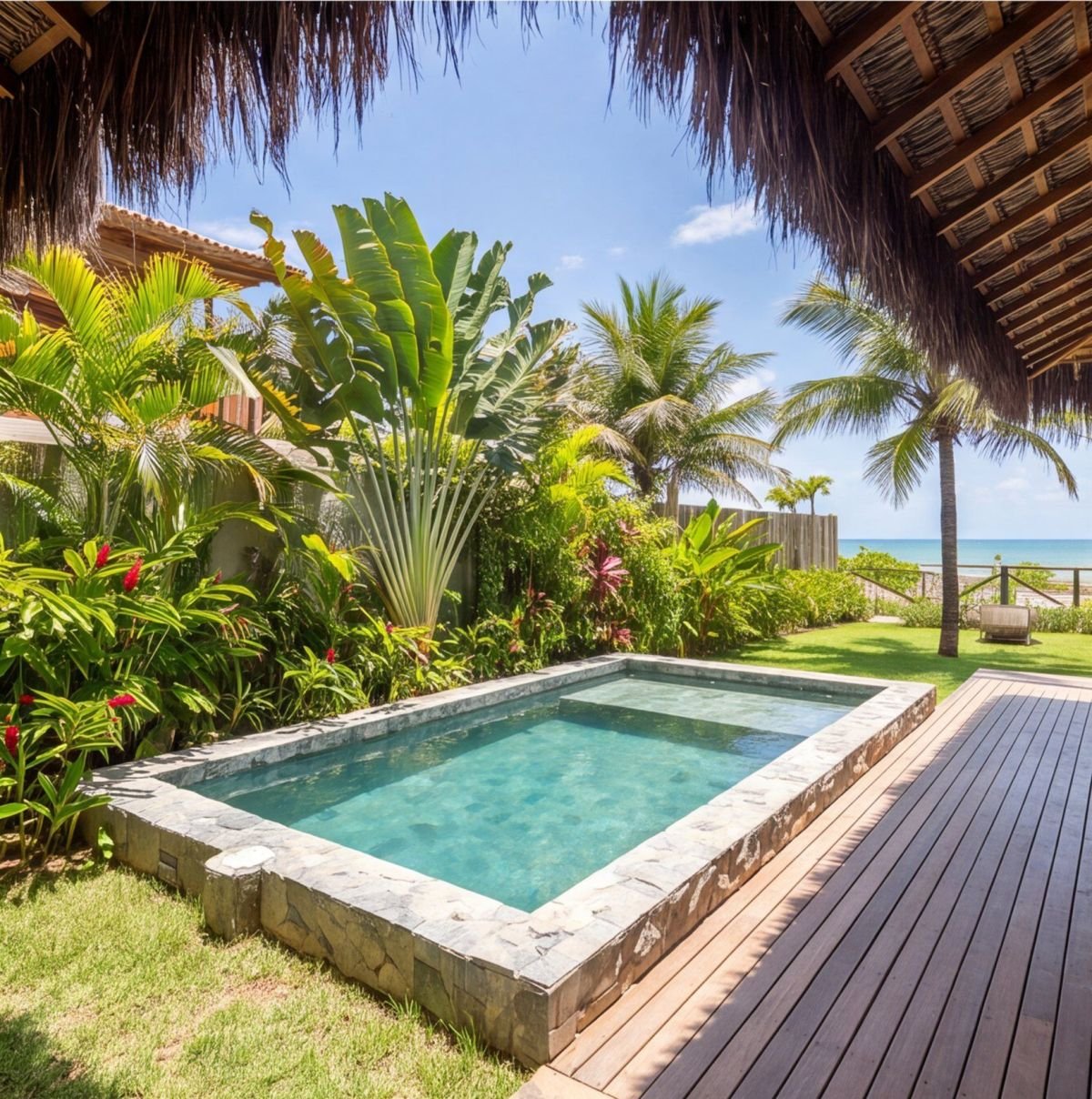 Casa em Maracaípe a poucos passos da praia dos surfistas — area-externa