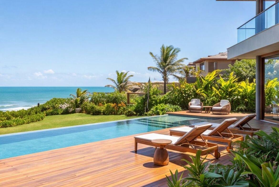 Casa de alto padrão em Serrambi com vista para o mar — area-externa