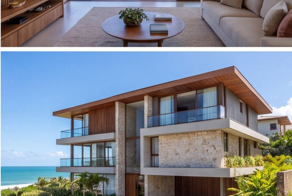 Casa de alto padrão em Serrambi com vista para o mar — fachada