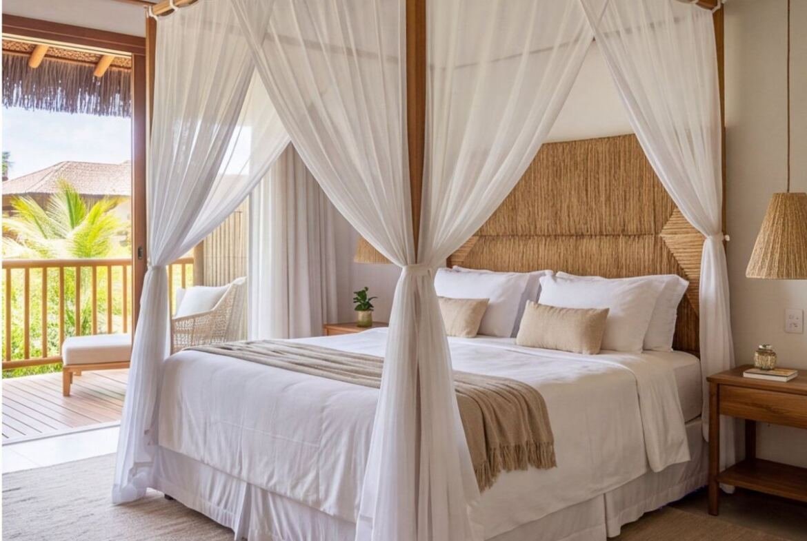 Bangalô em condomínio de Serrambi — quarto