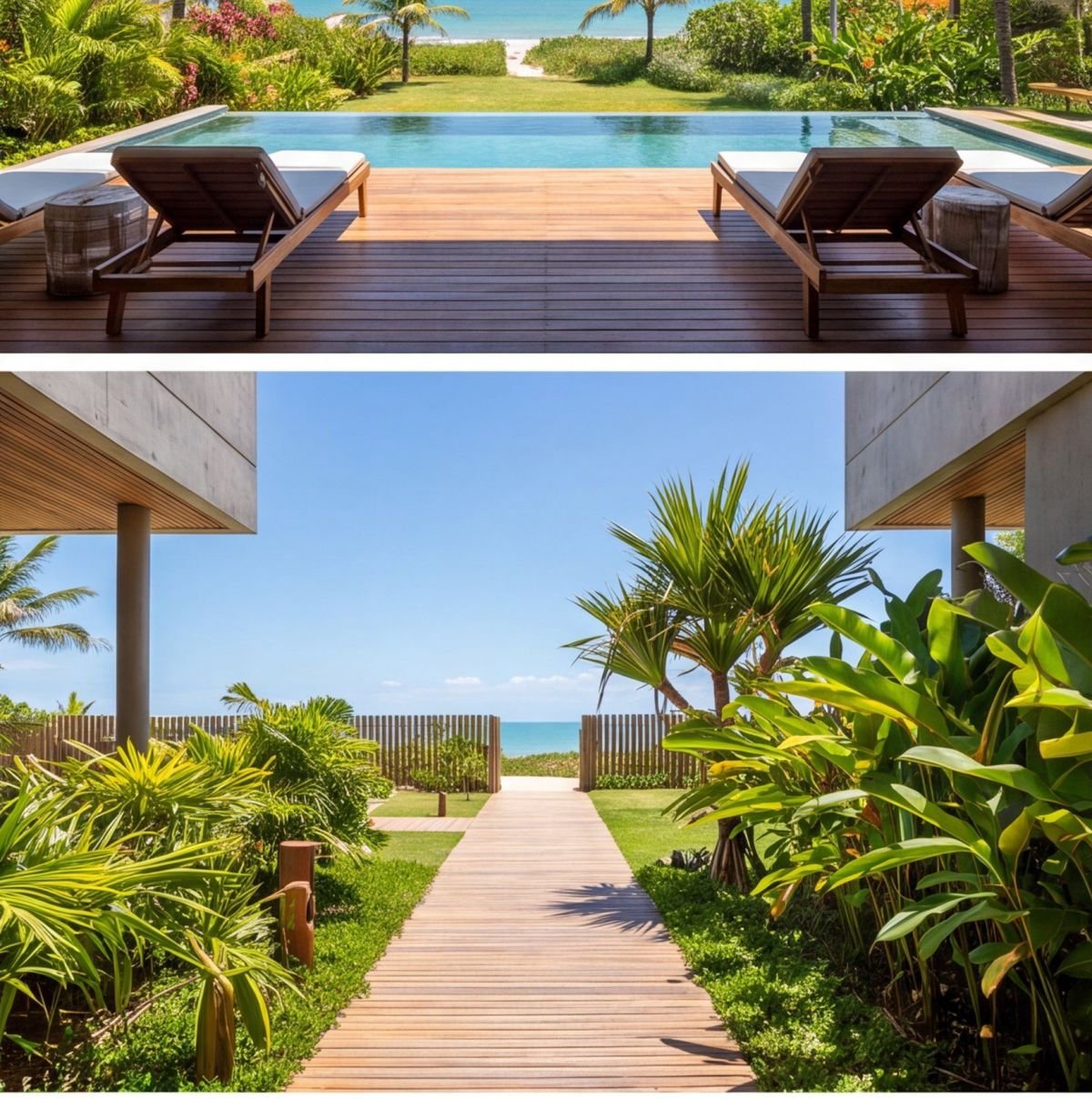 Casa à beira-mar em Tamandaré com acesso privativo à praia — area-externa