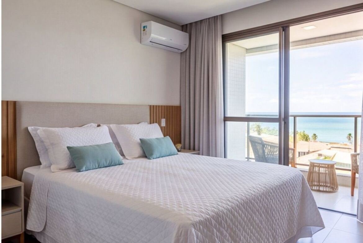 Apartamento em Tamandaré a uma quadra do mar — quarto
