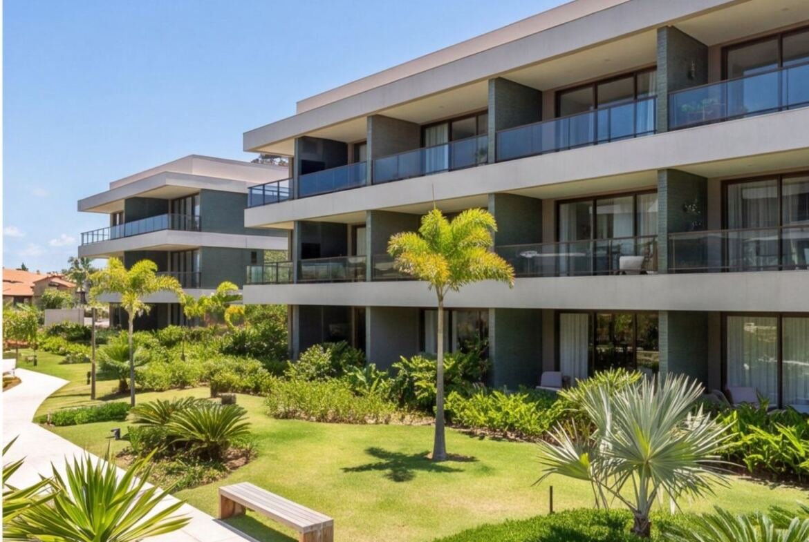 Apartamento na Praia do Paiva com infraestrutura de resort — fachada