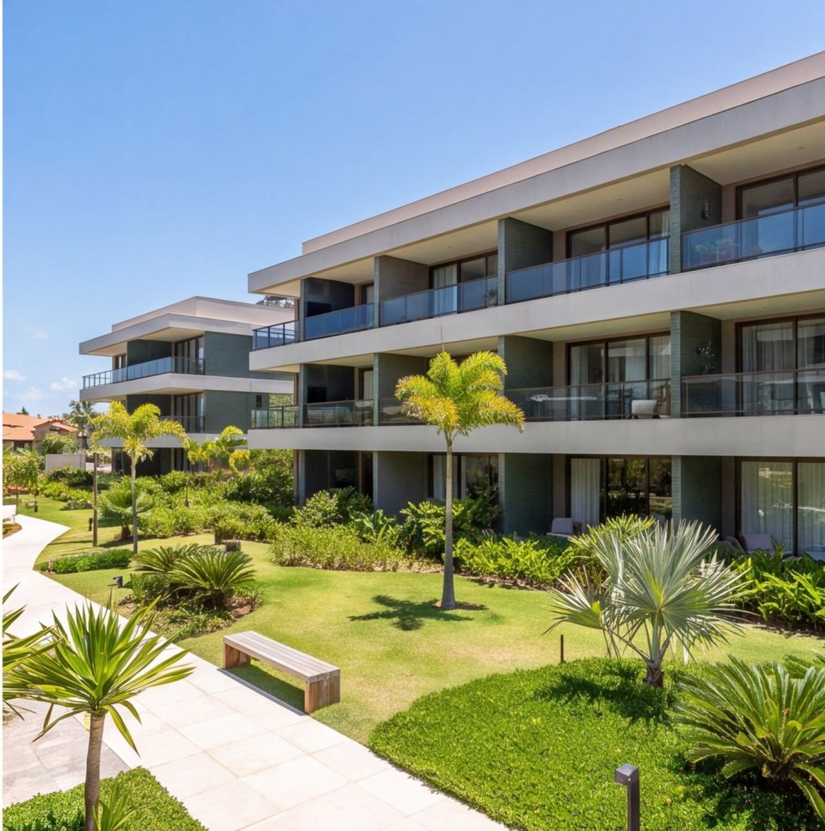Apartamento na Praia do Paiva com infraestrutura de resort — fachada