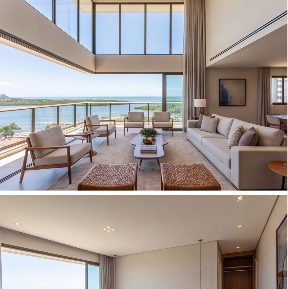 Cobertura duplex no Pina com piscina privativa — sala Cobertura duplex no Pina com piscina privativa — sala