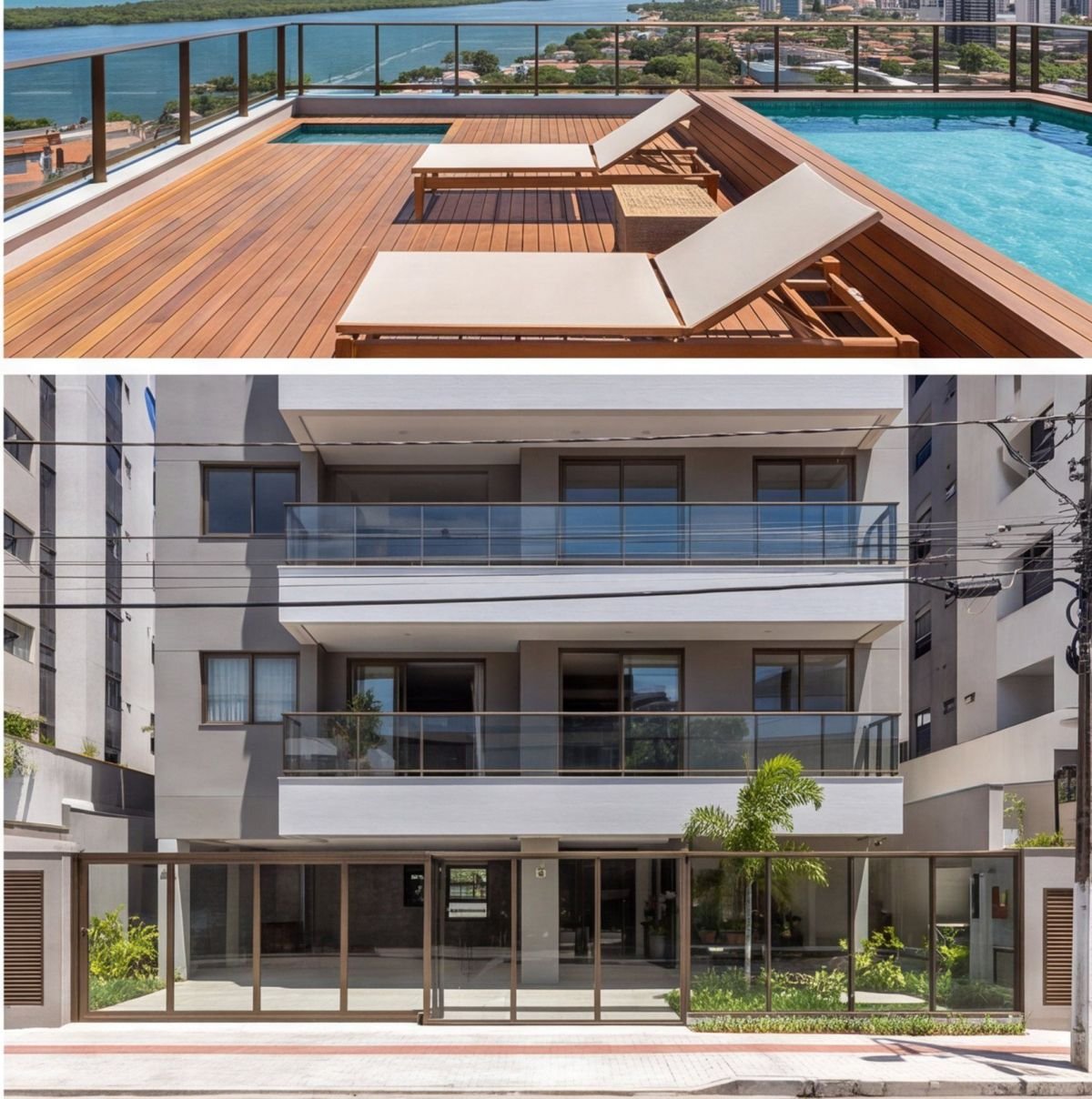 Cobertura duplex no Pina com piscina privativa — fachada Cobertura duplex no Pina com piscina privativa — fachada
