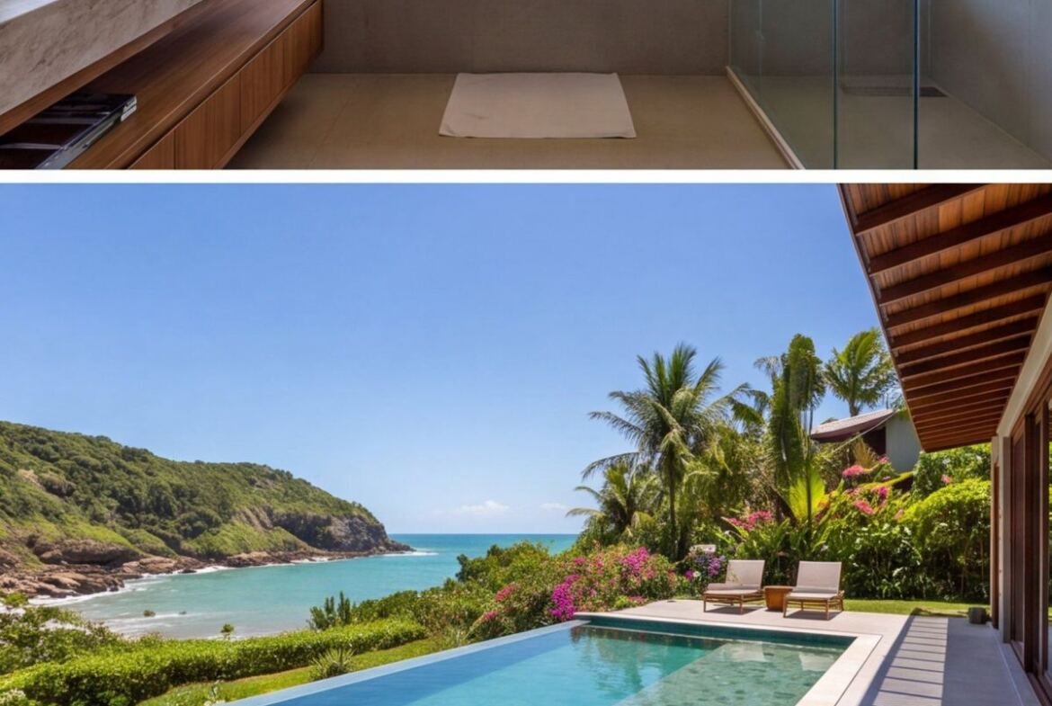 Casa em Calhetas com vista para a enseada — area-externa