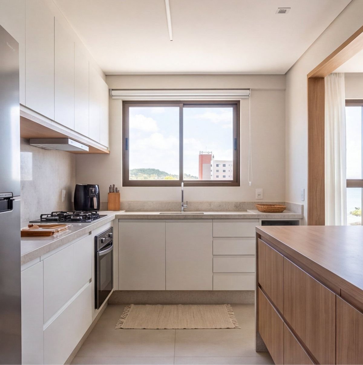 Apartamento em Candeias de frente para a praia — cozinha