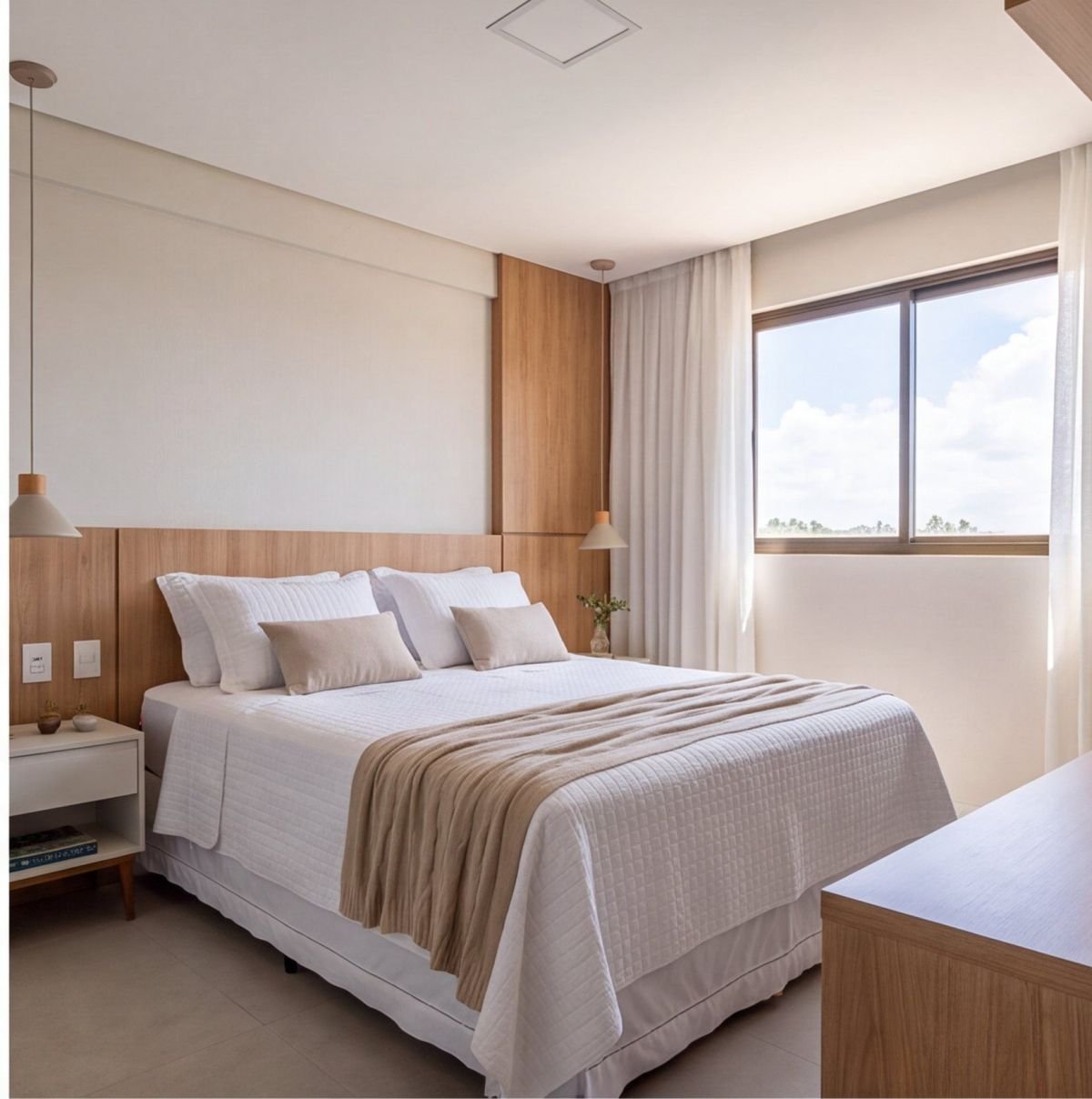 Apartamento em Candeias de frente para a praia — quarto