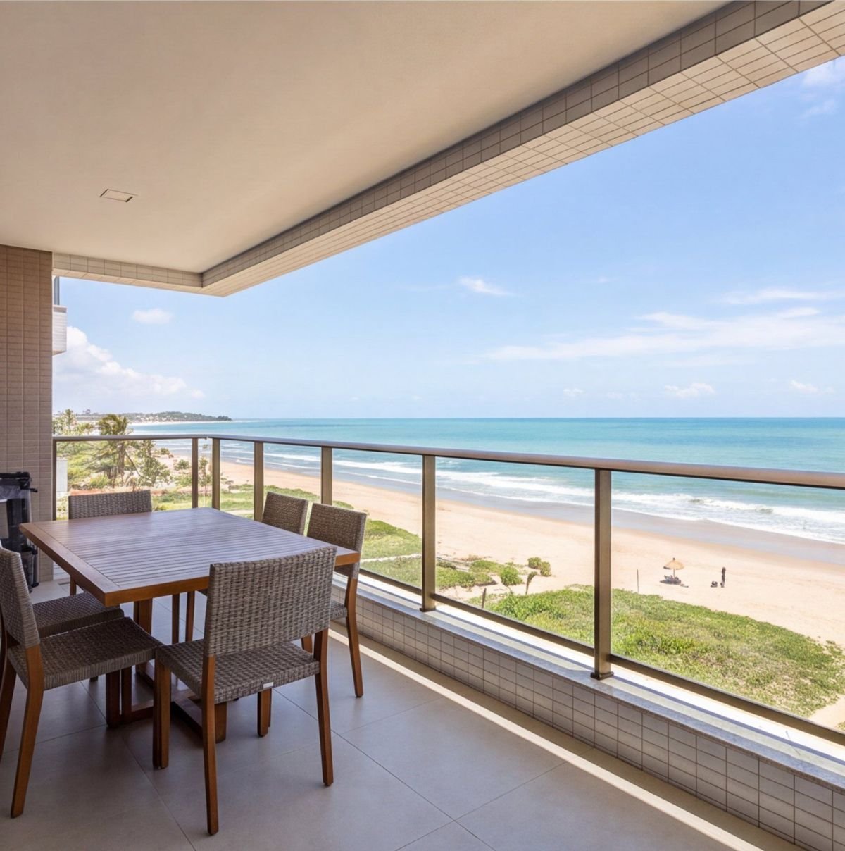 Apartamento em Candeias de frente para a praia — area-externa
