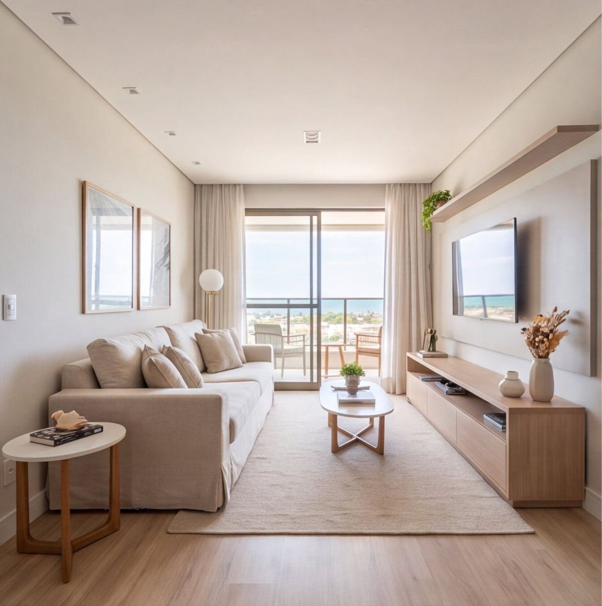 Apartamento em Candeias a 300 m da orla — sala