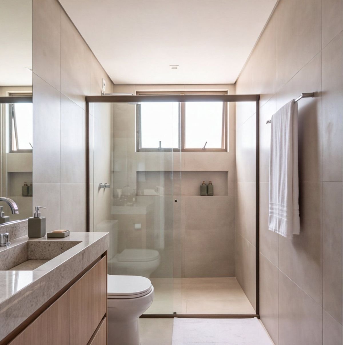 Apartamento em Candeias a 300 m da orla — banheiro