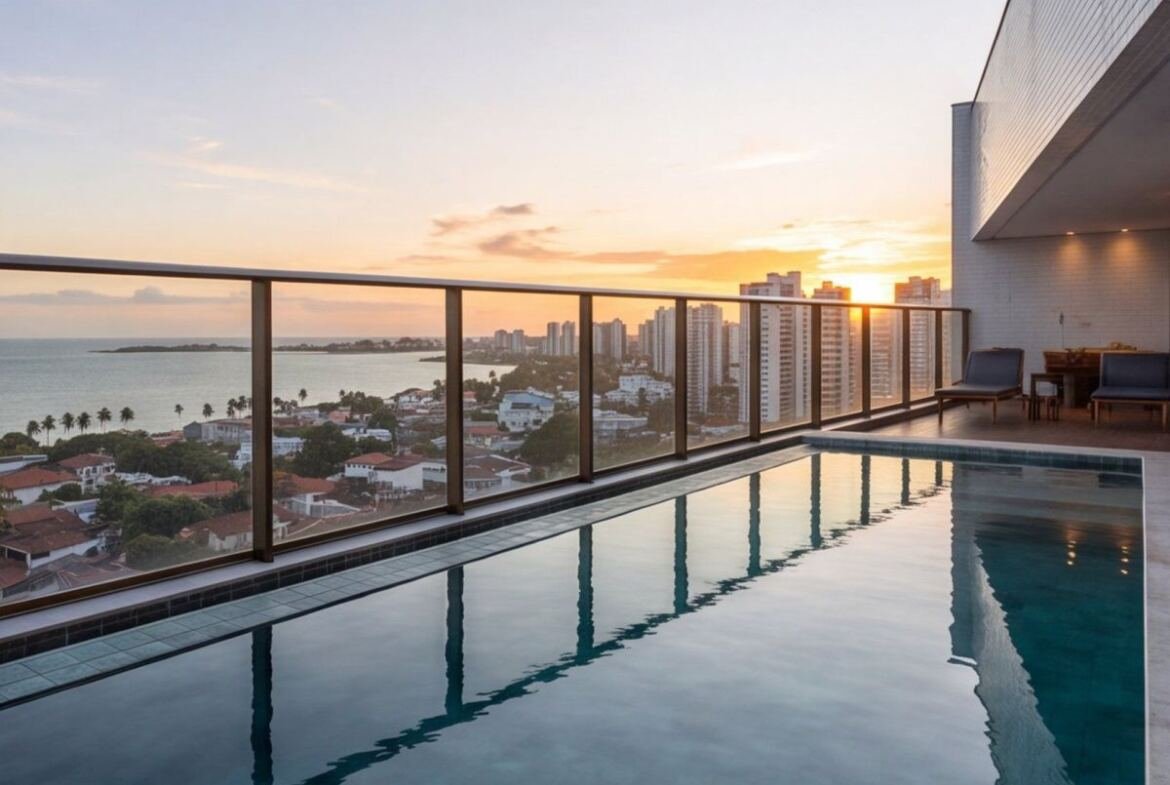 Cobertura em Boa Viagem com vista panorâmica — area-externa