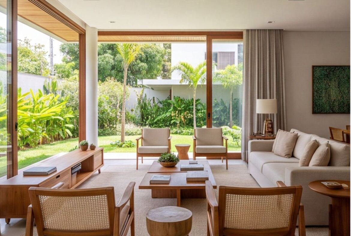 Casa em Casa Forte com jardim e área gourmet — sala