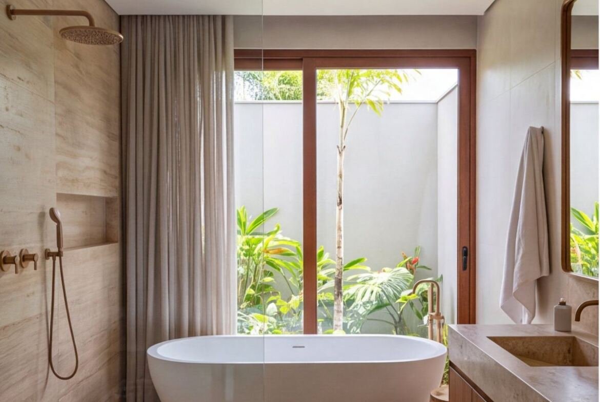 Casa em Casa Forte com jardim e área gourmet — banheiro