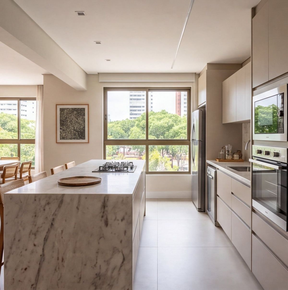 Apartamento em Casa Forte de frente para a praça — cozinha