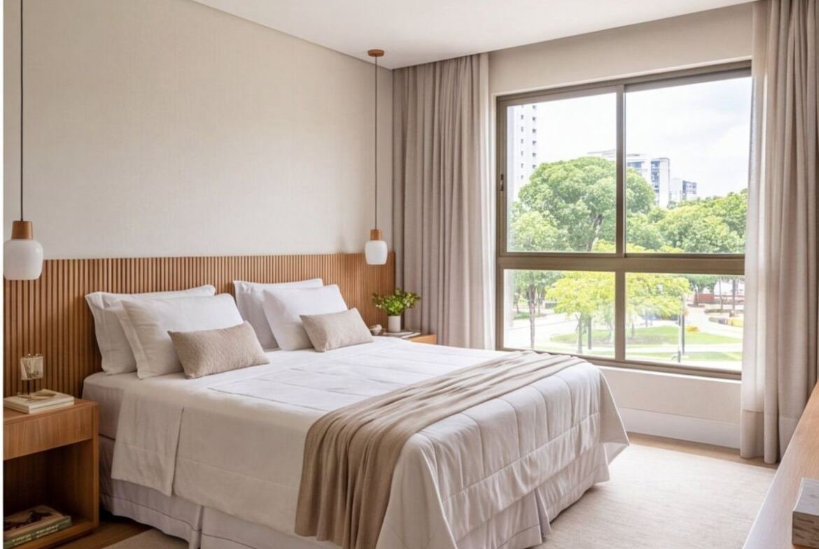 Apartamento em Casa Forte de frente para a praça — quarto