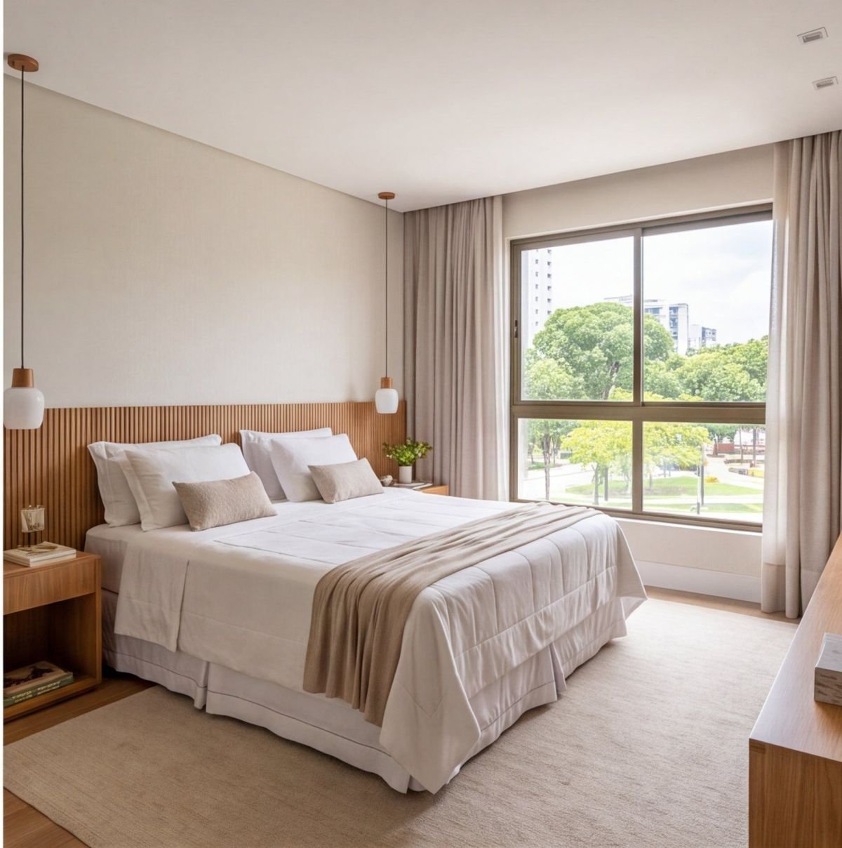 Apartamento em Casa Forte de frente para a praça — quarto